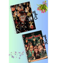 Toilet bound hanako kun defter seti 2 adet A4 boyutu 21*30 çizgili + kareli 60 syf