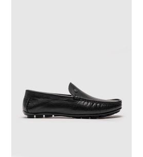 Hakiki Deri Siyah Erkek Loafer