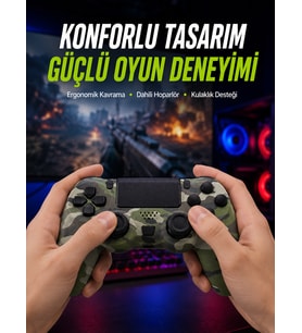 Dahili Hoparlör ve Kulaklık Girişli Oyun Kolu – Kişisel ve Ortak Ses Deneyimi