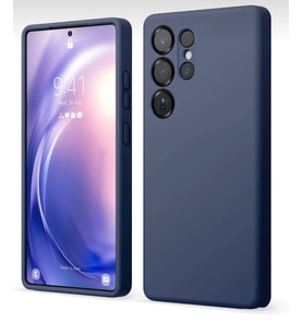 Samsung S25 Ultra Uyumlu İçi Süet A+ Class Premium Lansman Kılıflar (Mavi)
