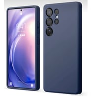 Samsung S25 Ultra Uyumlu İçi Süet A+ Class Premium Lansman Kılıflar (Mavi)