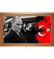 ALTIN ÇERÇEVELİ PASPARTULU TABLO CR1138