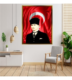 ÇERÇEVELİ ATATÜRK TABLO S627