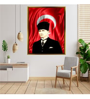 ÇERÇEVELİ ATATÜRK TABLO S627
