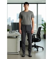 Erkek Koyu Kahve Düz Dokulu Regular Fit Pantolon Fonksiyonel Dayanıklı Kaliteli Konforlu Şık