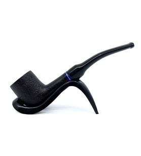 Dapper Bent Billiard Briar (Gül Kökü) 9 mm Filtreli El Yapımı Pipo - 3077