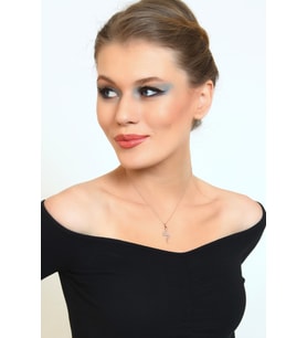 Yılan Kolye - 925 Ayar Gümüş Kolye
