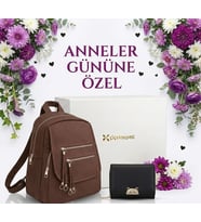 Şık & Fonksiyonel Sırt Çantası – Çok Bölmeli Günlük Kullanım Çanta ve Cüzdan Seti