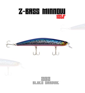 Fujin Z-Bass Minnow 125F 21gr Maket Balık - 202 Blues Sardine