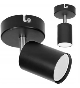 RİOLİGHT MODERN1 SİYAH MUTFAK,SALON,GİYİNME ODASI,CAFELER İÇİN GÜN İŞİĞI METAL SPOT(AMPUL DAHİL)