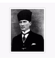 Atatürk Sticker 18 CM Atamız Araba Yapıştırması