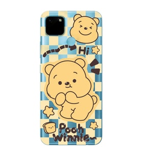 Realme C21Y/C25Y Uyumlu Winnie The Pooh Desenli Şeffaf Telefon Kılıfı