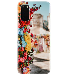 Samsung A02S A03S A10 A12 A13 A21S A22 Kılıf Desenli Silikon Gerçek Çiçekler 1743