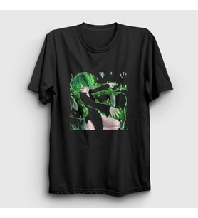 Presmono Unisex Siyah Tatsumaki Anime One Punch Man T-Shirt 444620tt
