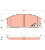 Ön Fren Balatası Nissan X-Trail 2001-2008 Pathfinder 1997-2005