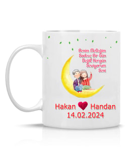 Sevgililer Gününe Özel 14 Şubat Hediyesi Çay Kahve Kupa Bardak-sev16