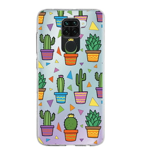 PrintiFy Xiaomi Redmi Note 9 ile Uyumlu 1mm Slim Fit Water Color 4 Baskılı Şeffaf  Kılıf