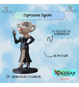 Espressona Signora Tung Tung Sahur Karakteri 10 Cm Figür