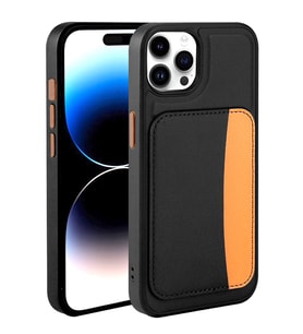 Apple iPhone 15 Pro Max Uyumlu Kılıf Kartlıklı Zore X-Kart Silikon Kapak