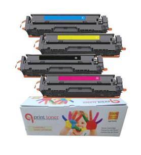 CANON CRG 075 ÇİPLİ MUADİL TONER SET crg-075 crg075 LBP646 LBP647 MF664 MF667 (Çok Renkli)