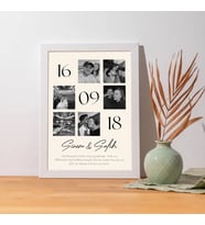 Özel Gün 6 Fotoğraflı 30 X 40 Çerçeve (Beyaz)