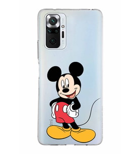 Xiaomi Redmi Note 10 Pro Uyumlu Kapak Mickey Mouse Tasarımlı Şeffaf Silikon Kılıf
