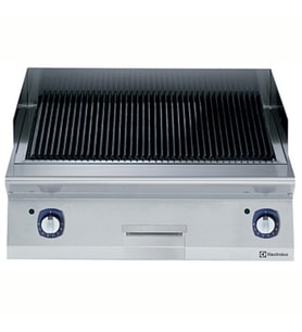 Electrolux Professional Endüstriyel Gazlı Set Üstü Lavataşlı Barbekü, Paslanmaz Brulörlü, Çift Taraflı Döküm Izgaralı, Derinlik 730 Mm - 800 Mm E7GRGHLC00