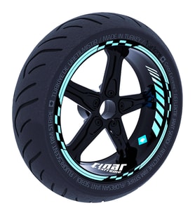Nane Yeşili Moto GP İç Dış Jant Şeridi Takım Sticker Çınar Extreme