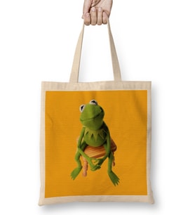 Kermit Disappointment Bez Çanta Uzun Saplı
