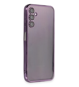 Galaxy A14 4G Kılıf Lensli Silikon - Mor