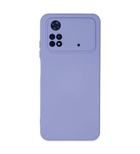 Xiaomi Poco M4 Pro 4g Kılıf Nano İçi Kadife Silikon - Lila