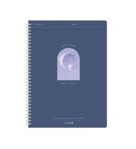 Morning Glory 4000 Çizgili Defter 26x19 cm Lacivert 11111-87799