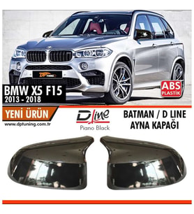 Bmw X5 F15 Batman Yarasa Ayna Kapağı Piona Black ABS 2013 - 2018