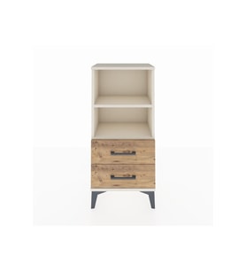Arges Komodin 2 Raflı 2 Çekmeceli 44x30x96 Aytaşı-Çam