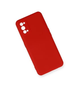 Realme 7 Pro Kılıf Nano İçi Kadife Silikon - Kırmızı