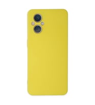 Oppo Reno 7 Lite Kılıf Nano İçi Kadife Silikon - Sarı