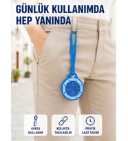 Pantolon Kemer Köprüsüne Takılabilir Askılı Analog Saat Mi Çanta Charmı