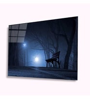İdealizbiz Gece Manzara Cam Tablo 4mm Dayanıklı Temperli Cam