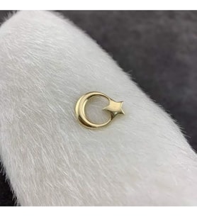 Gökdeniz 925 Ay Yıldız Model 925 Ayar Gümüş Erkek Yaka Iğnesi