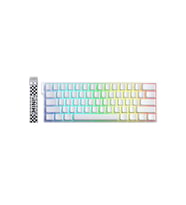 Mini 60 He Pro Hall Effect Manyetik Klavye Rapid Trigger Mistcloud Switch 8000Hz TKL Hot Swap Oyuncu Klavyesi Beyaz