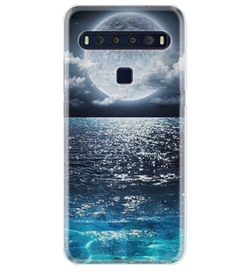 TCL 10L Kılıf Desenli Silikon Great Moon 1301