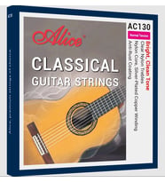 Alice AC130-N Klasik Gitar Tel Seti - Coated Series (Normal Tension)  Geliştirilmiş Kaplama Teknolojisi, Zengin Orta Frekanslar ve Net Bas Tepkisi  Ölçü: 4/4 Klasik Gitarlar İçin (6'lı Tam Takım Set)