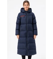 Dewberry Kadın %100 Polyester Şişme Kaban Lacivert Z9756 Katmanlı Kombin, Kazak ve Gömlek Kombini, Dış Giyim