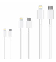 Winex 3A 45W Type-C to Lightning Data ve Hızlı Şarj Kablosu 3’lü Paket 1, 2, 3 Metre Beyaz SX25P