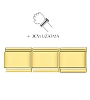 +3cm Uzatma Çelik Bileklik Charmı Bilekliğinizi 3cm Uzatın! scb37 (Sarı)
