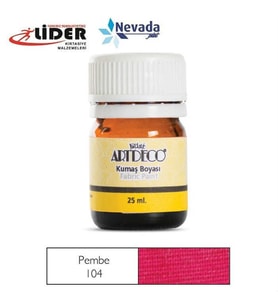 ARTDECO KUMAŞ BOYASI 25ML PEMBE 10 A - 104