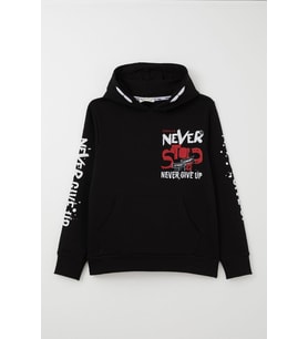 Breeze Erkek Çocuk Sweatshirt Kanguru Cepli Kapüşonlu 9-16 Yaş, Siyah