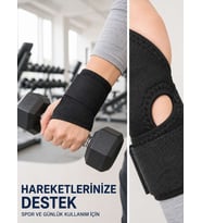 El Bilekliği Başparmak Destekli Ayarlanabilir Bilek Sargısı Sporcu Bilek Bandajı Ayarlanabilir El Bilek Bandajı Başparmak Geçişli Bilek Desteği Günlük ve Spor Kull