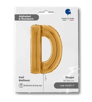 Folyo Harf D Gold 26 inç 66 cm GRABO
