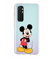 Xiaomi Mi Note 10 Lite Uyumlu Kapak Mickey Mouse Tasarımlı Şeffaf Silikon Kılıf